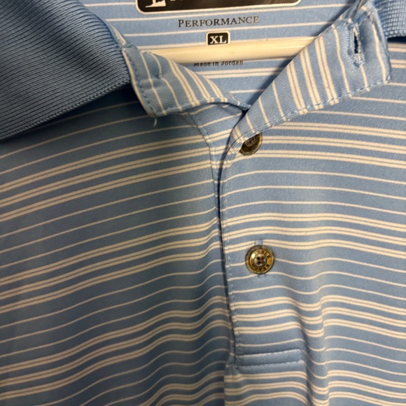 Pebble Beach Performance Polo Mens Extra Large XL Blue Short Sleeve Golf Shirt - Picture 7 of 7